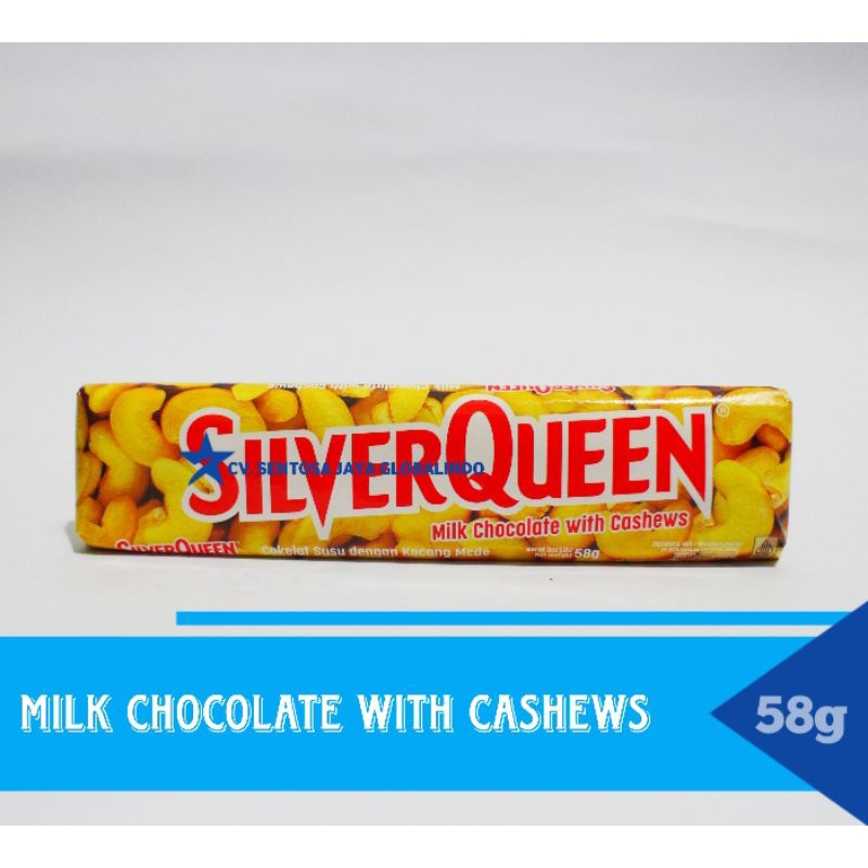 

SilverQueen Milk Chocolate With Cashews 58g