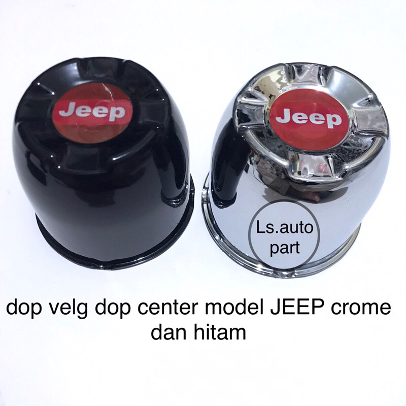 dop roda tutup velg mobil feroza escudo taft vitara logo jeep hitam abs diameter 11,6cm
