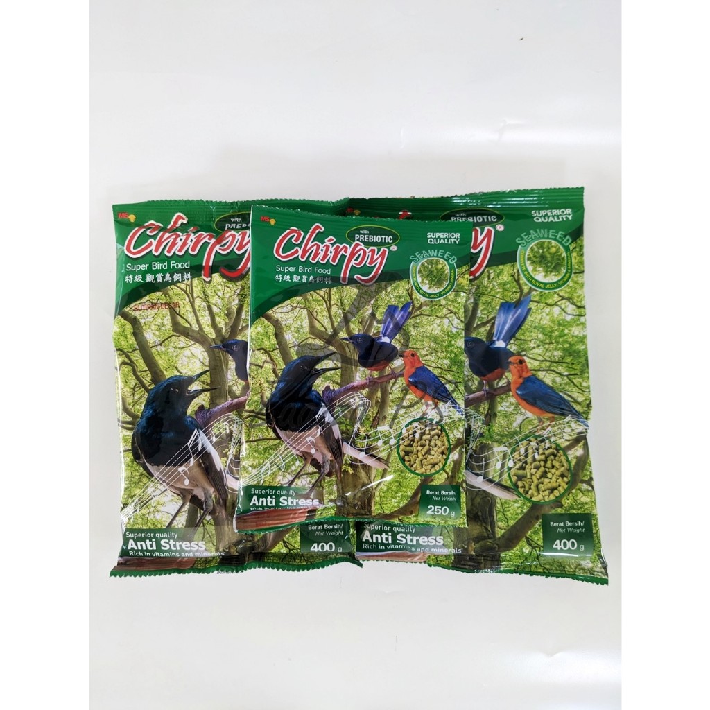 Chirpy Hijau | Voer Chirpy Seaweed | Pur Chirpy Rumput Laut