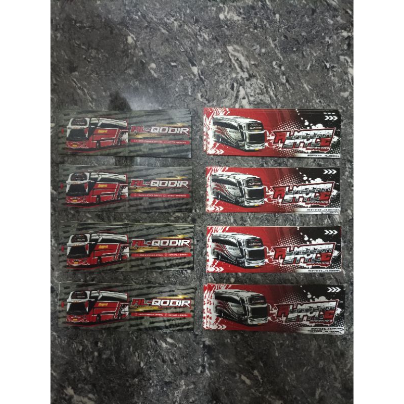 

stiker bus terbaru MSM Asyrof & Marita isi 36 pcs