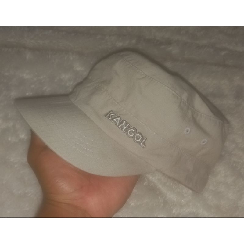 Topi Komando KANGOL abu visor pendek size S-M Second