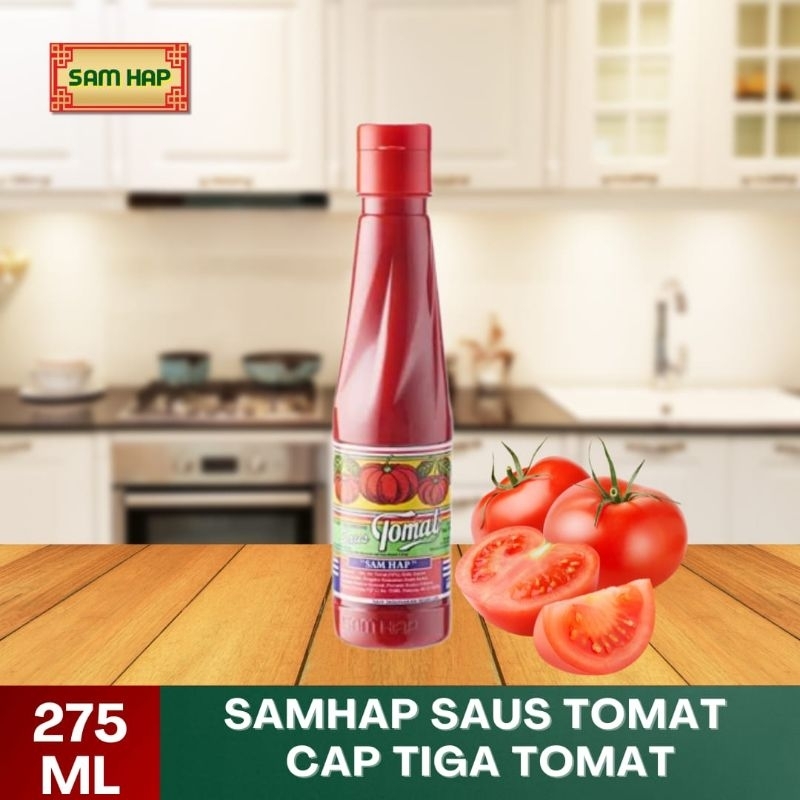 

SAMHAP Saus Tomat Cap Tiga Tomat 275ML | Samhap Saus Nasi Goreng