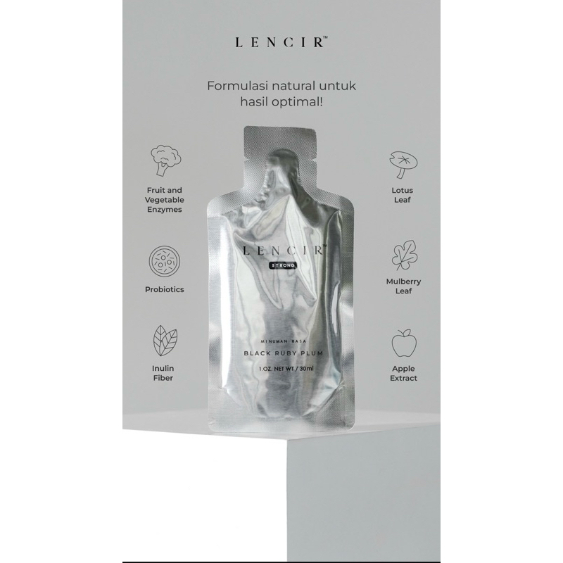 

Lencir STRONG - Minuman rasa Black Ruby Plum (isi 5 sachets)