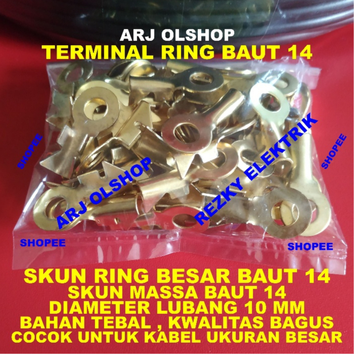SKUN AKI BESAR M10/ SKUN RING 10mm M10 BESAR/ SKUN RING BAUT 14 BESAR M10/ SKUN MASSA BAUT 14 BESAR