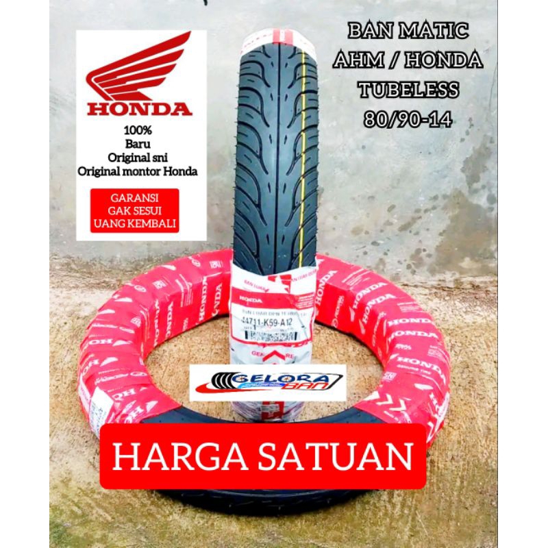 ban motor matic tubeles honda ahm federal 80/90-14 ban honda beat vario scupy spacy mio spin xeon fi