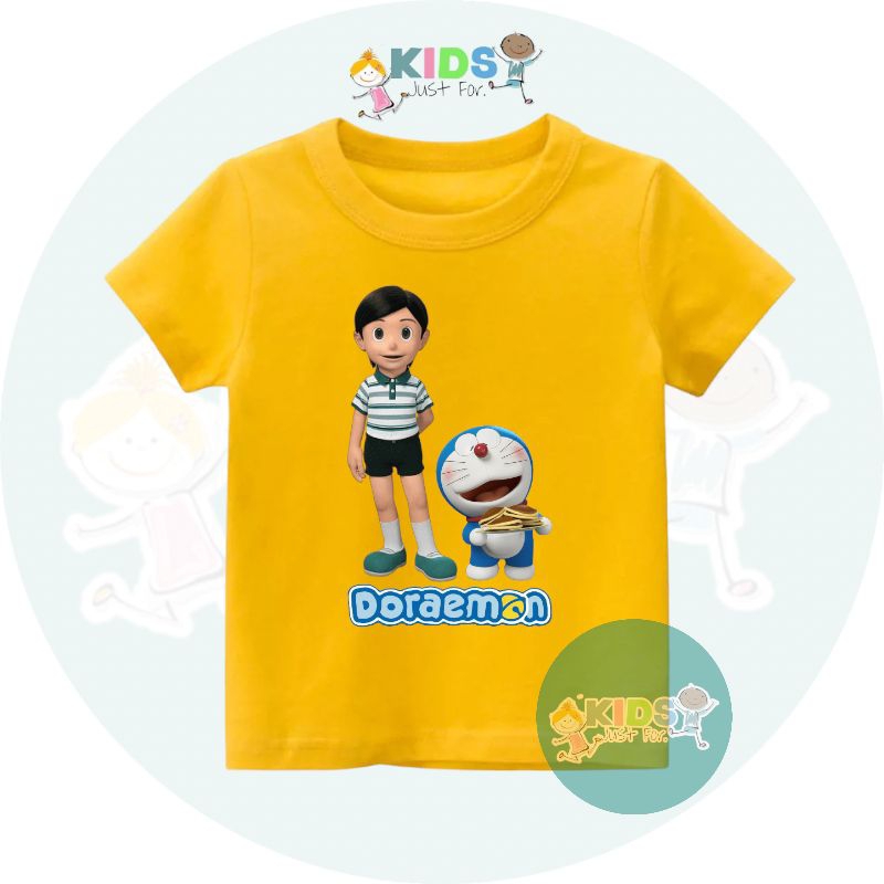 Kaos Anak laki laki usia 1-12 animasi Doraemon nobita standbyme terbaru kaos oblong keren dorayaki