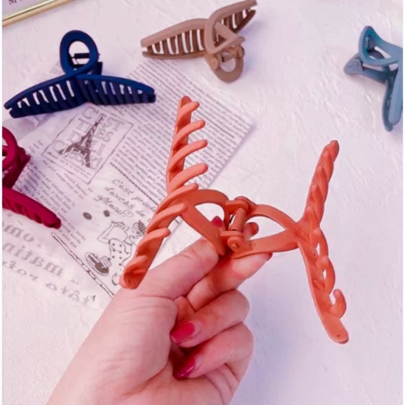 Jedai Silang Bulat / Jedai Rambut Doff / Jepit Rambut Salon Jumbo / Jepitan Rambut