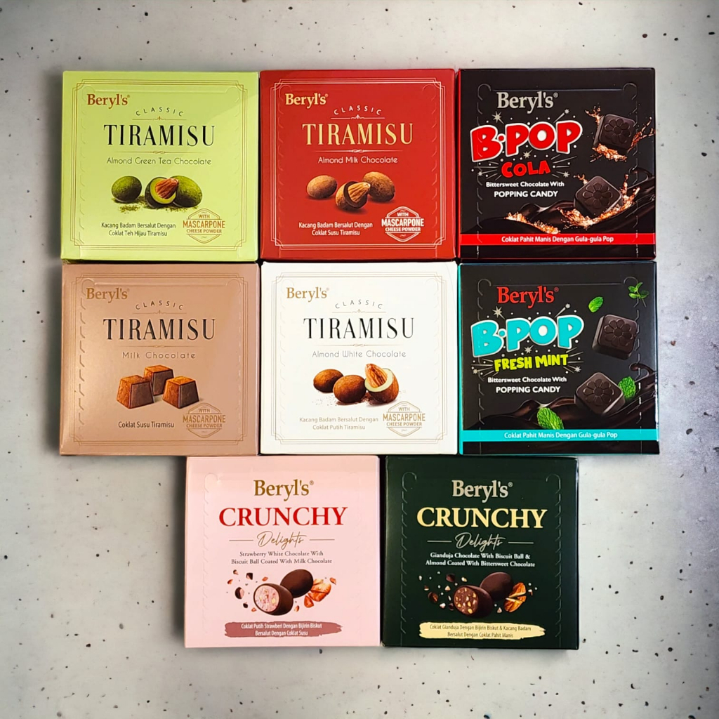 

Cokelat Beryls PRE ORDER [EXP 2026] Beryl's Almond Coated With Milk Chocolate (45g), Beryl's Almond Coated With Dark Chocolate (45g), cokelat beril Malaysia Singapore Readystock siap kirim Coklat Import Premium Jastip Malaysia SG KL