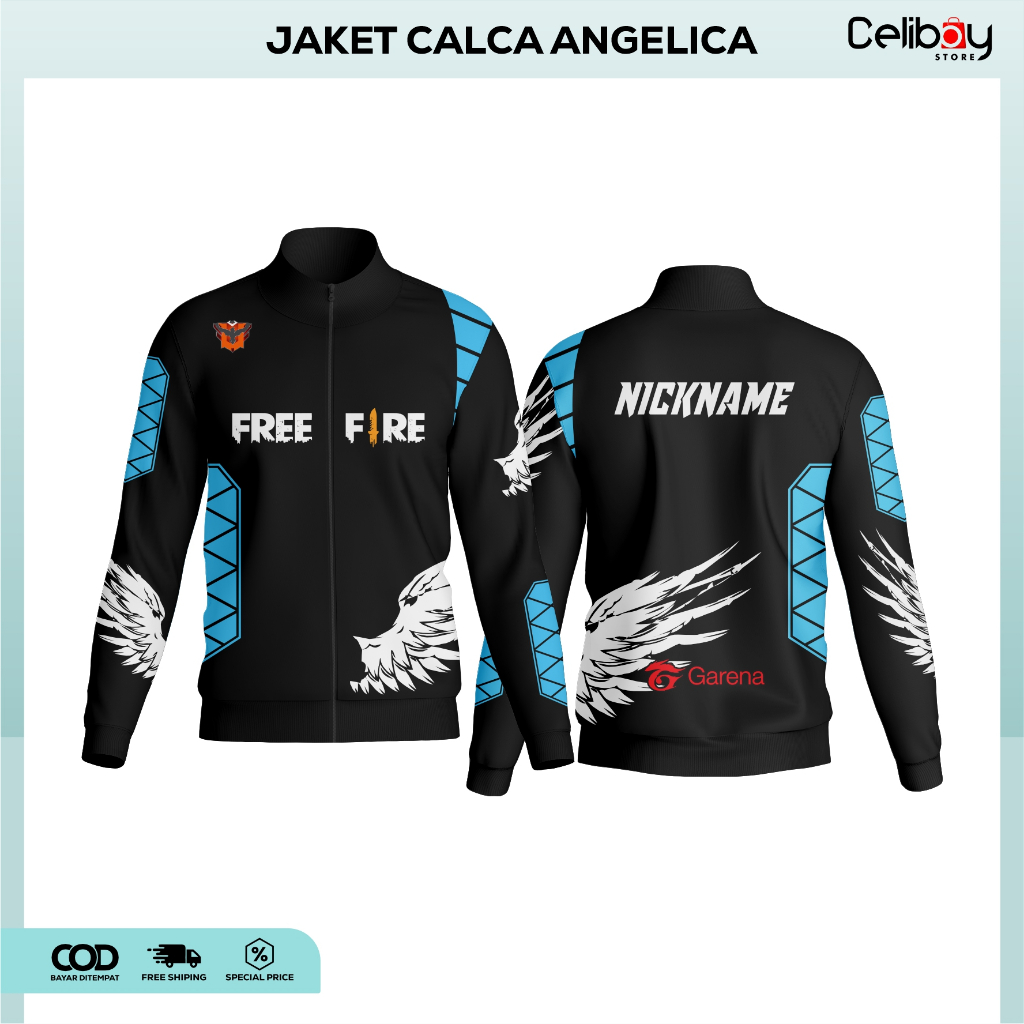 TERLARIS - JAKET BOMBER FF CALCA  GRATIS NAMA