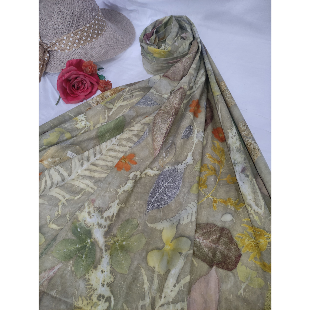 Kain Ecoprint Handmade Premis Premium by Kainnugraha