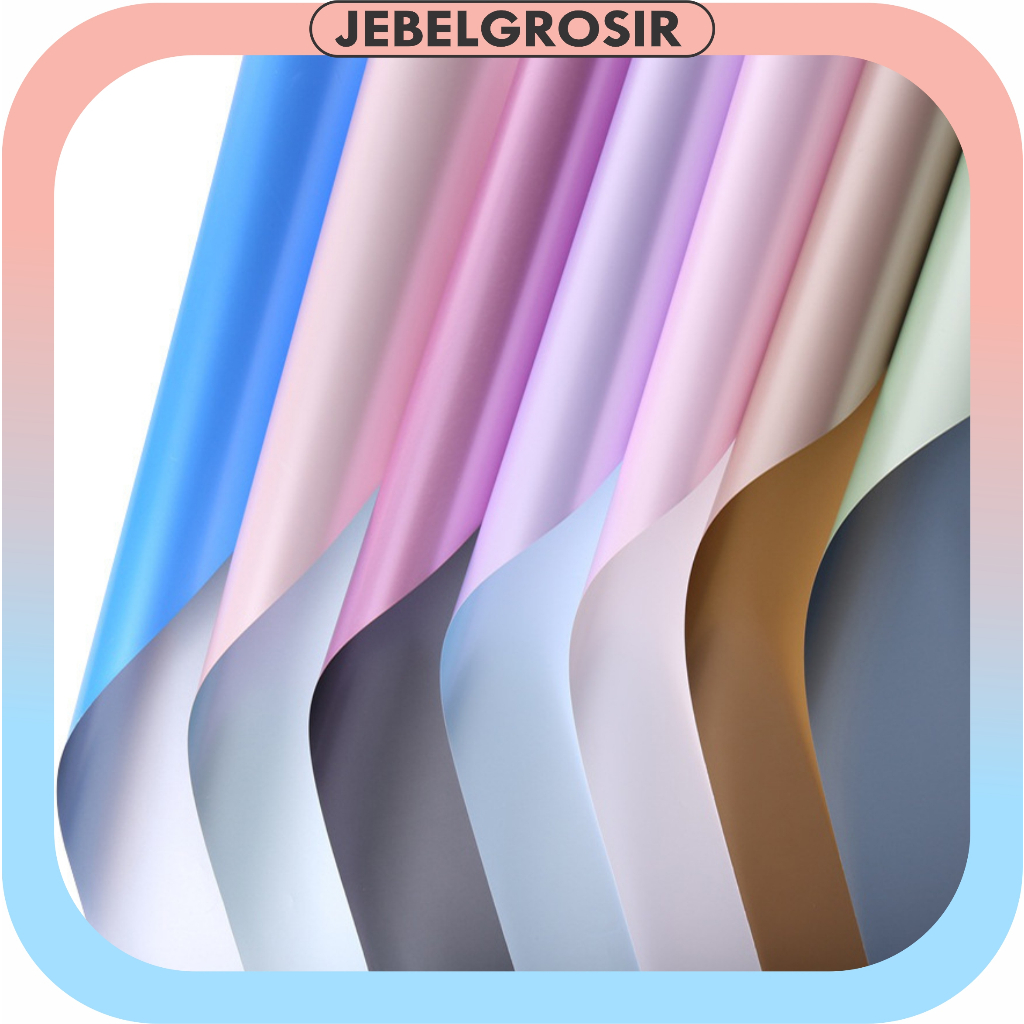

20 LEMBAR Kertas Buket Bi collor Metalic Cellophane Flower Wrapping / Kertas KadoKB6071