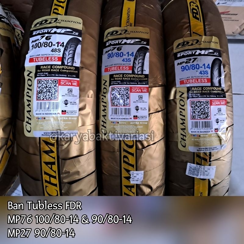 Ban FDR Sport MP27 dan MP76 ring 14 dan ring 17
