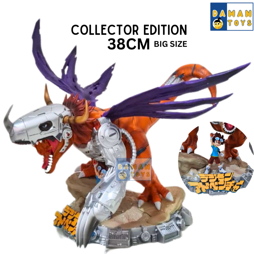 URBANZENT - Digimon Metalgreymon Taichi Action Figure Resin 38cm