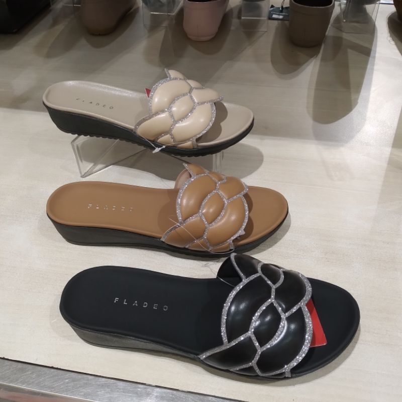 FLADEO PROMO SANDAL WEDGES HAK 3CM WANITA COMFORT & ORI SIZE 36-40