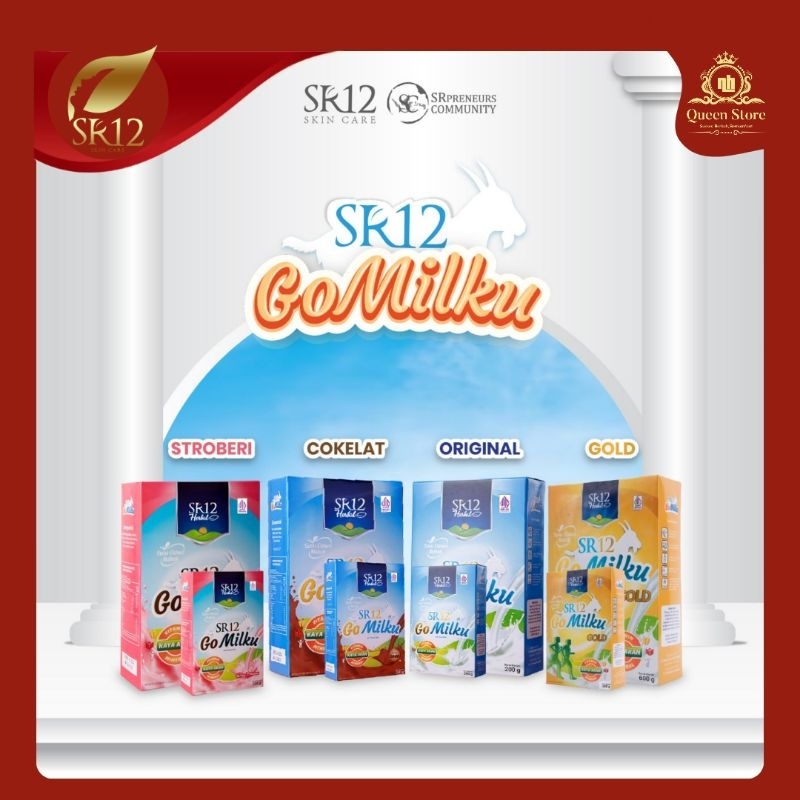 

Gomilku SR12 Gold - Strawaberry - Originla Vanilla - Cokelat Go Milku Susu Bubuk Kambing Etawa 200g - 600g