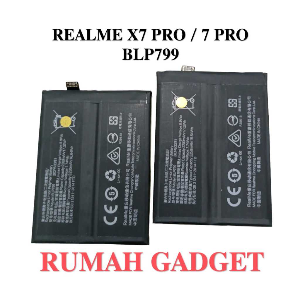 BATERAI REALME X7 PRO/REALME 7 PRO BLP799