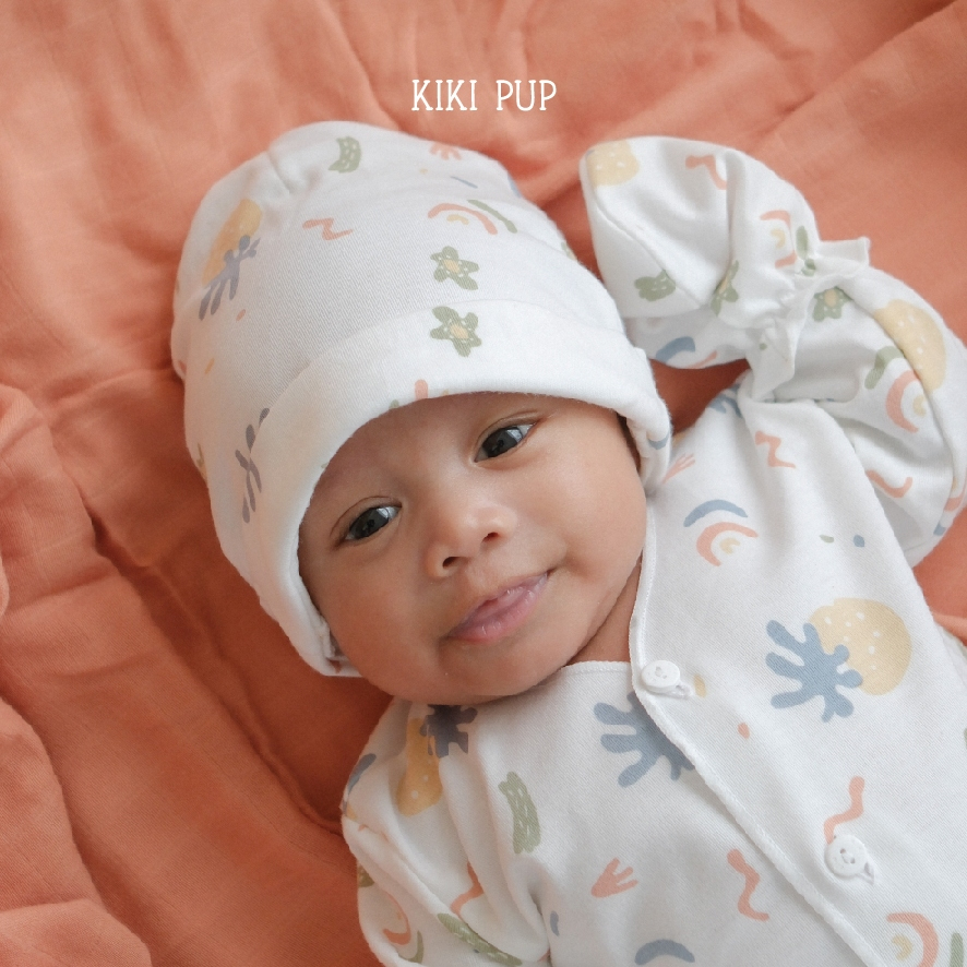 Kiki Pup Beanie Hat (Abstract) Topi Bayi Newborn