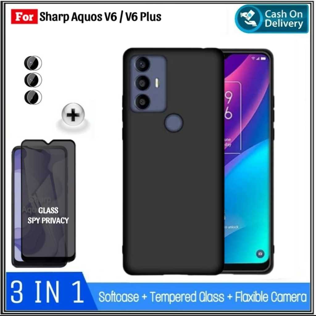 PAKET Case Sharp Aquos V6 V6 Plus NEW Casing Premium SoftCase Slim Exellent Slim Matte Cover