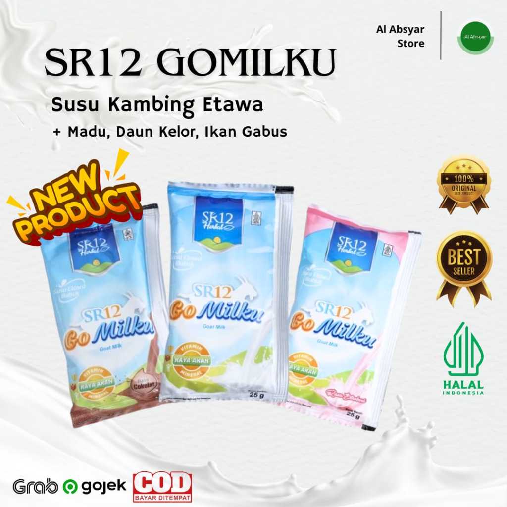 

GOMILKU SR12 Kemasan Sachet Original Susu Kambing Etawa Asli Original Provit & Krimer Bubuk Solusi Atasi Masalah Pernapasan / Asma / Pencernaan Susu Steril