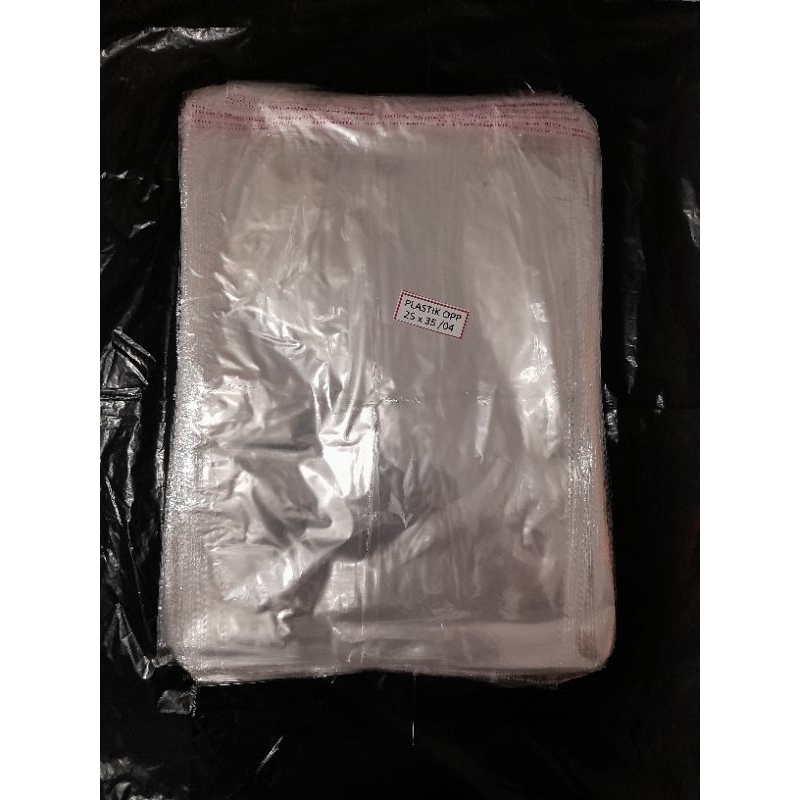 Plastik OPP /Plastik Packing 25x35 28x35 35x39 Tebal 04 (1 Lembar)