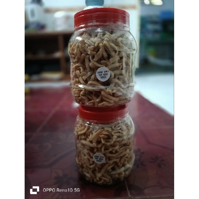 

stik bawang homemade toples 2 toples ukuran 2L