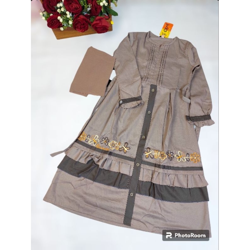 gamis anak AFIYAH MEWAH  MErk citra kids