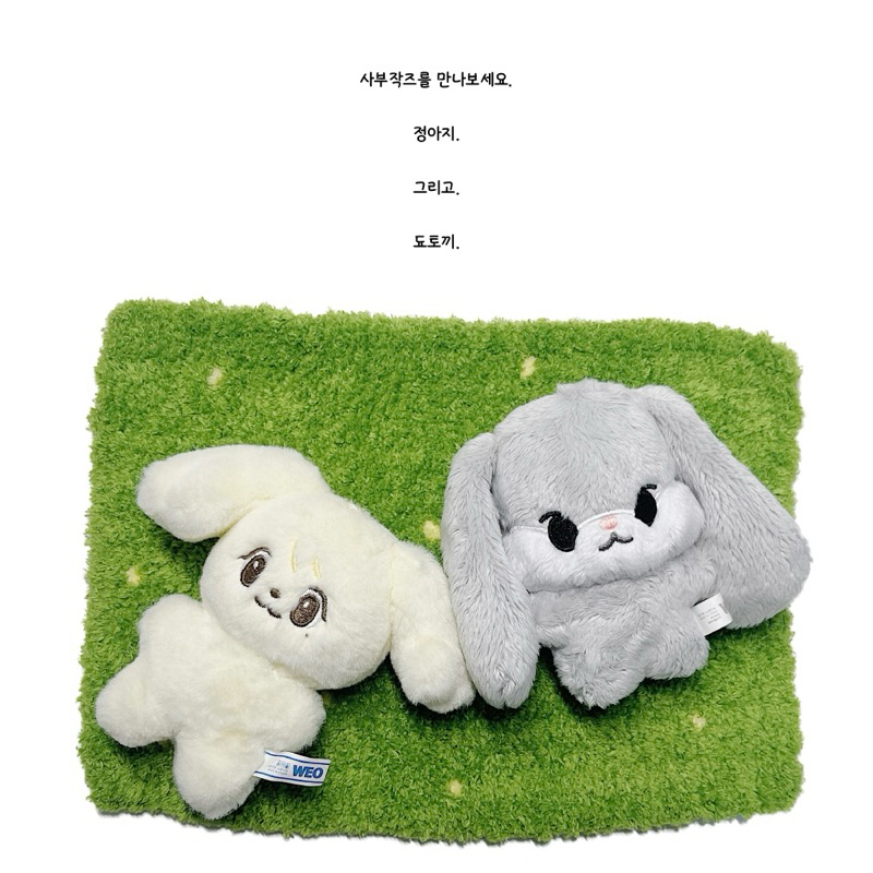 baca deskripsi jungwoo jungaji doll dog rabbit boneka nct