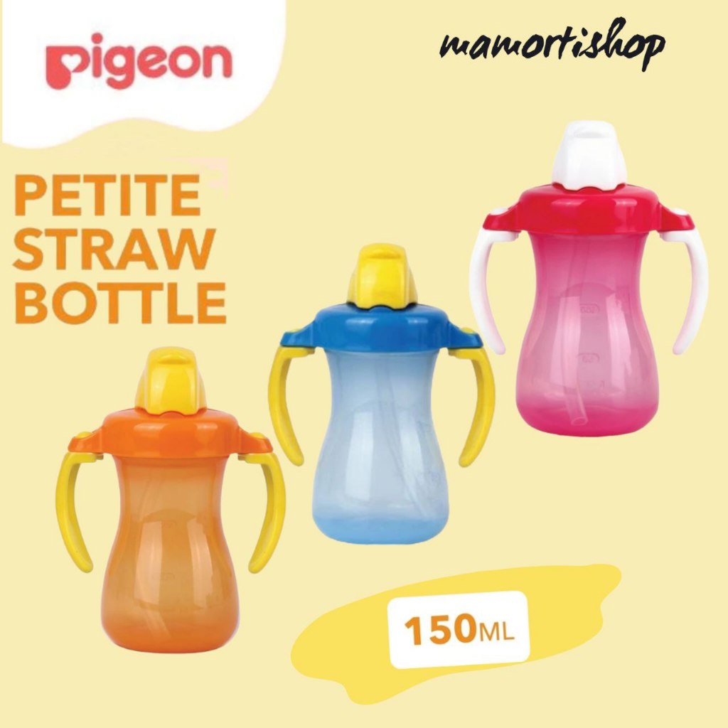 klm PIGEON Petite Straw Bottle Botol Minum Bayi Botol Minum Bayi Sedotan