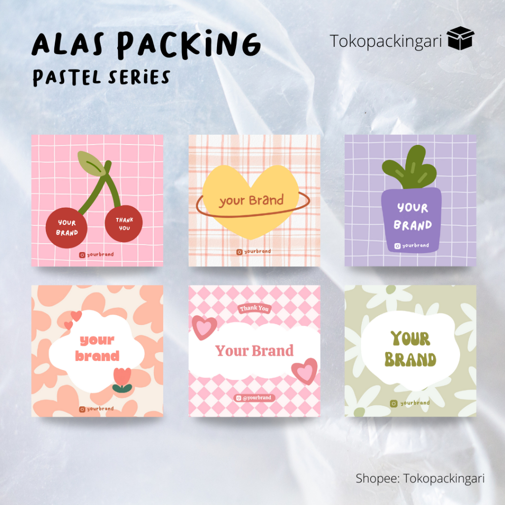 

Alas Packing | Pastel Series | Paper Aksesoris | FREE PLASTIK | Kertas Dudukan | Cute Paper | Alas Packaging