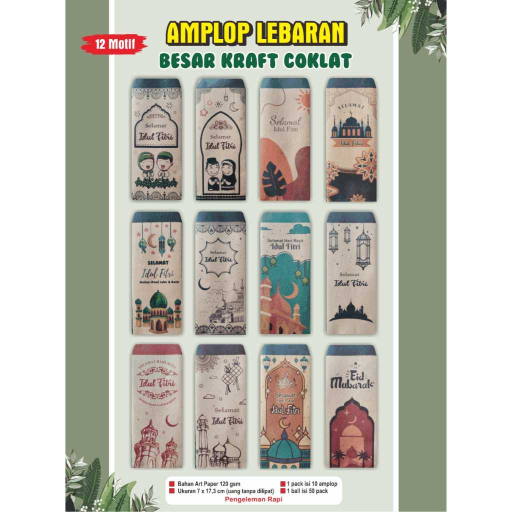 

AMPLOP LEBARAN BESAR 1 pack isi 10