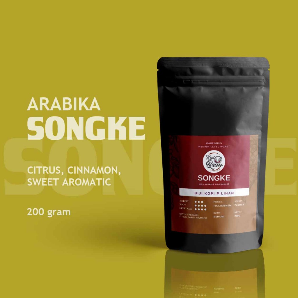 

Kopi Arabika Flores SONGKE Single Origin Citrus Espresso 200gr