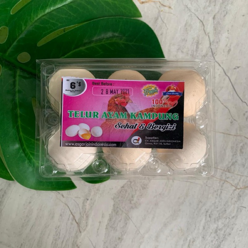 

Asgar Telur Ayam Kampung Isi 6