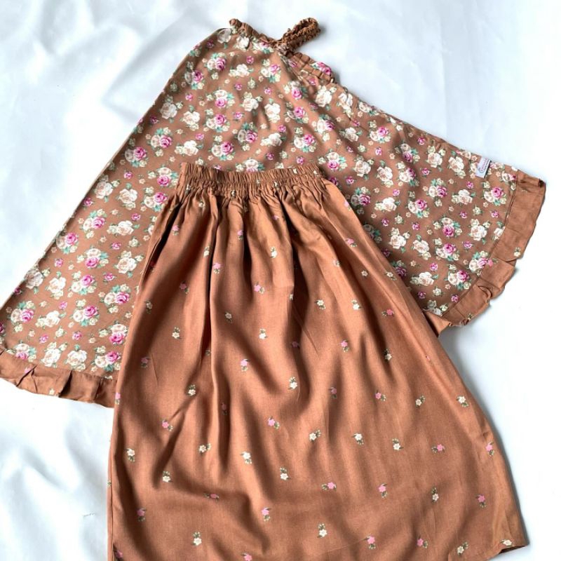 MUKENA ANAK BATITA KINARA CHOCO | MUKENA ANAK 2 TAHUN | MUKENA RAYON ANAK