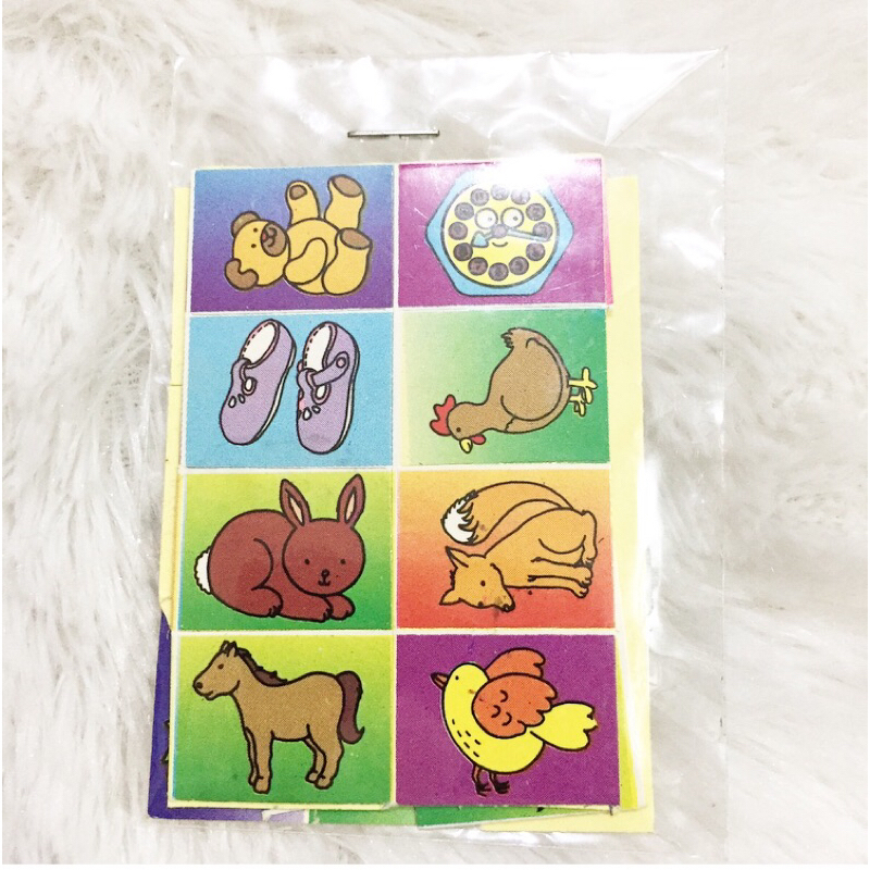 

Stiker Anak Animals Stuff Benda Binatang Buah Reward Sticker Tempel