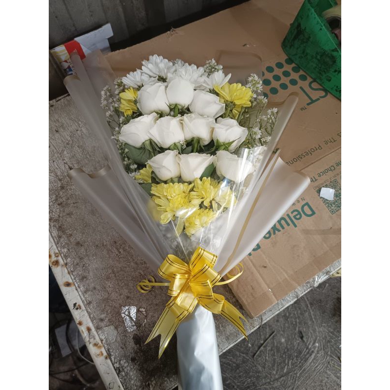 buket bunga segar/buket mawar asli/buket mawar