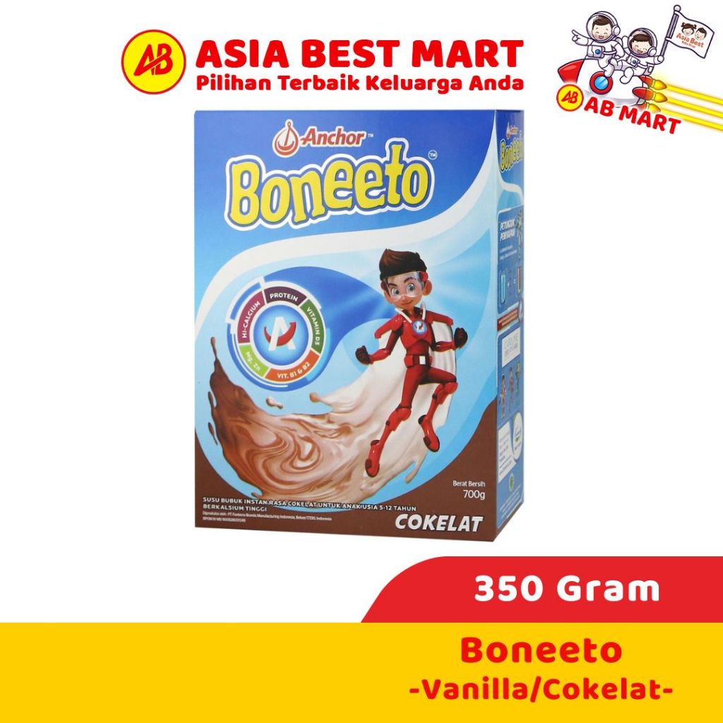 

Boneeto 350gr Coklat Vanila Susu Bubuk Tulang Anak Tinggi Kalsium