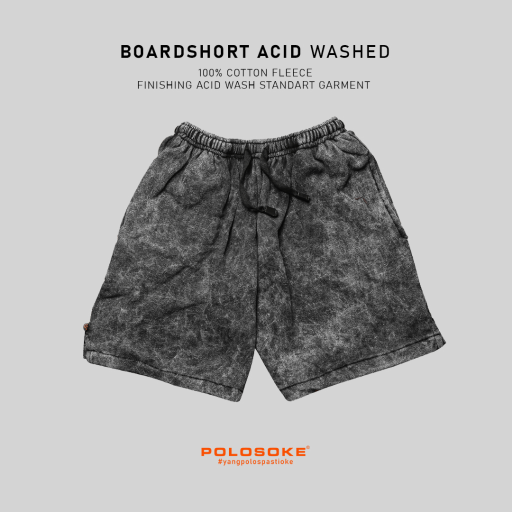 Polosoke Boardshort Acid Washed