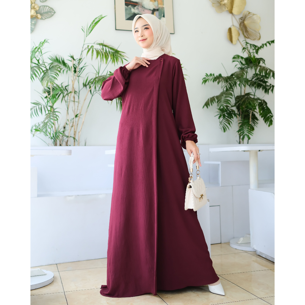 murah maryam dress gamis wanita simple elegan