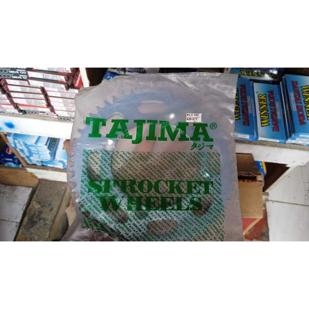 Gir Gear Belakang Transmisi Kawasaki KLX150 Ukuran 48T 50T 51T 52T  Supermoto / Trail / Trabas / Adv