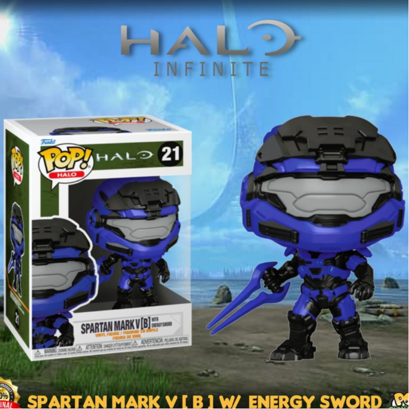 Funko POP Halo Infinite - Spartan Mark V [B] w/ Energy Sword #21
