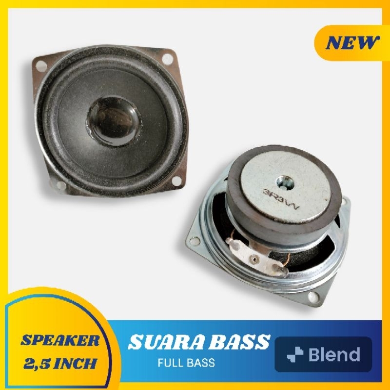 SPEAKER 2,5" INCH 3 OHM 3 WATT SB SUARA BASS FULL MAGNET
