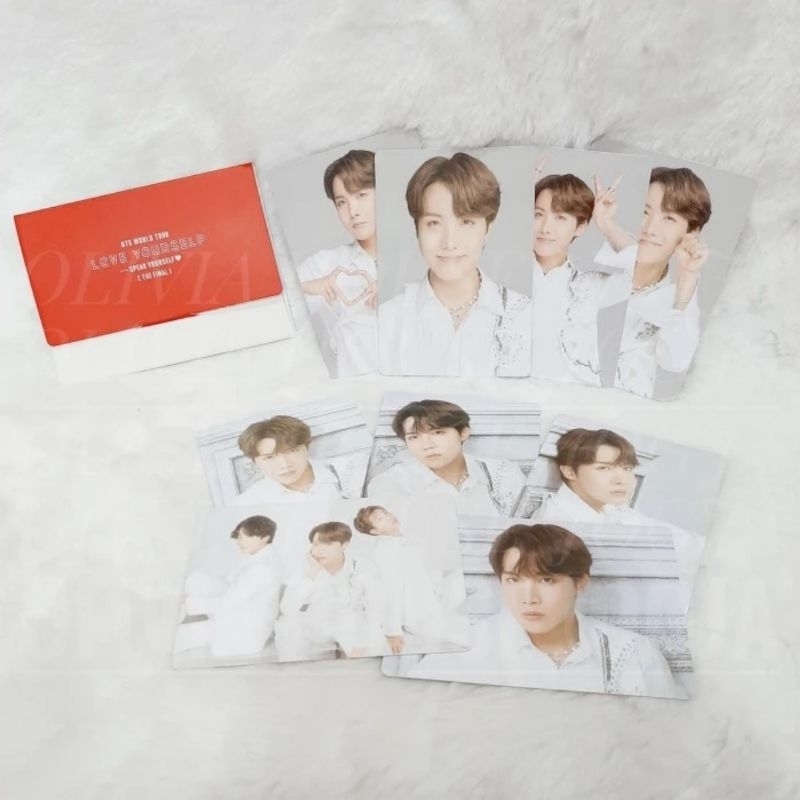 Photocard Jhope BTS The Final Love Yourself Merah Mini Photocard BTS World Tour Love Yourself Speak 