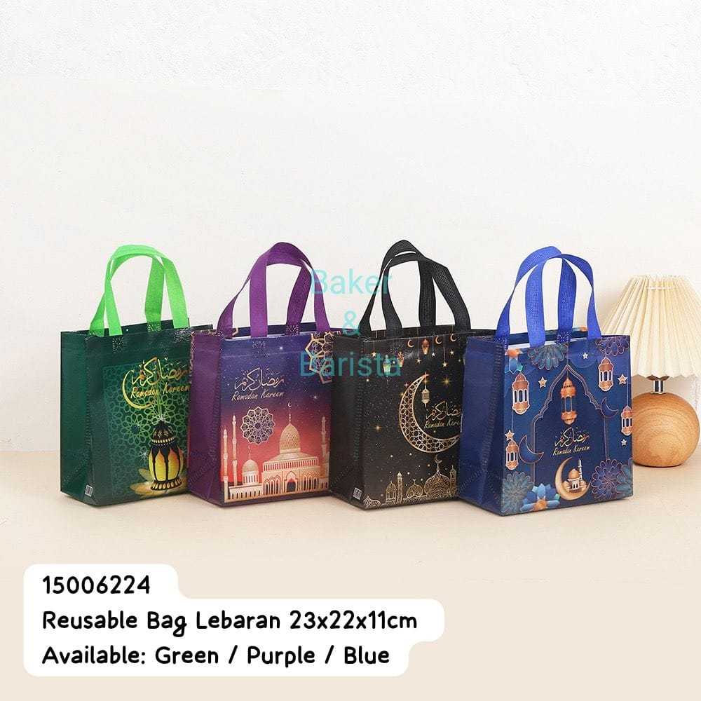 

reusable bag lebaran non woven kantong tas hamper goodies bag recyle