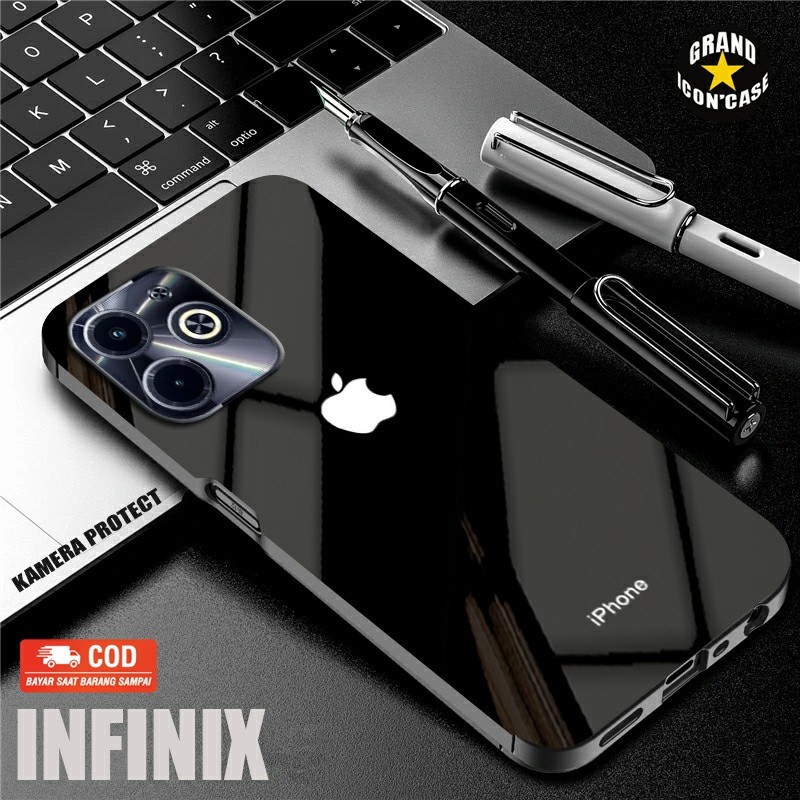 Softcase glass kaca terbaru FOR Infinix Hot 40 - Hot 40i = Hot 40 Pro Trendy KAMERA PROTECT Terbaru 