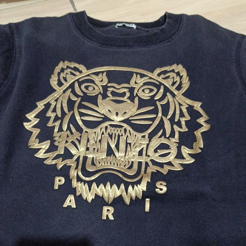 Sweater Crew Neck Kenzo Black Gold