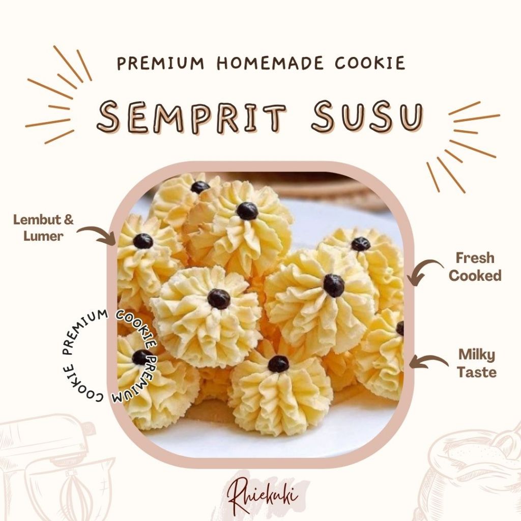 

Kue Kering Premium Semprit Susu / Toples Reguler 250-300gr