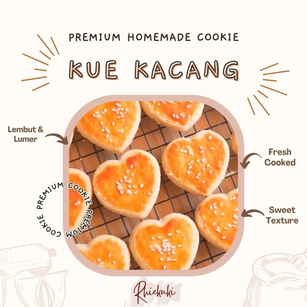 

Kue Kering Premium Kue Kacang / Toples Reguler 250-300gr