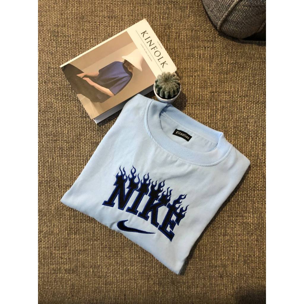 READYSTOCK - NIKE SWEATER FLAME BLUE