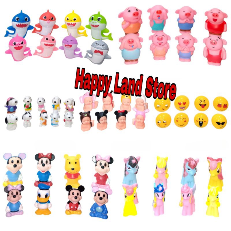 Miniatur Toper Cake Figure Dolphin Pig Snoopy Baby Expression