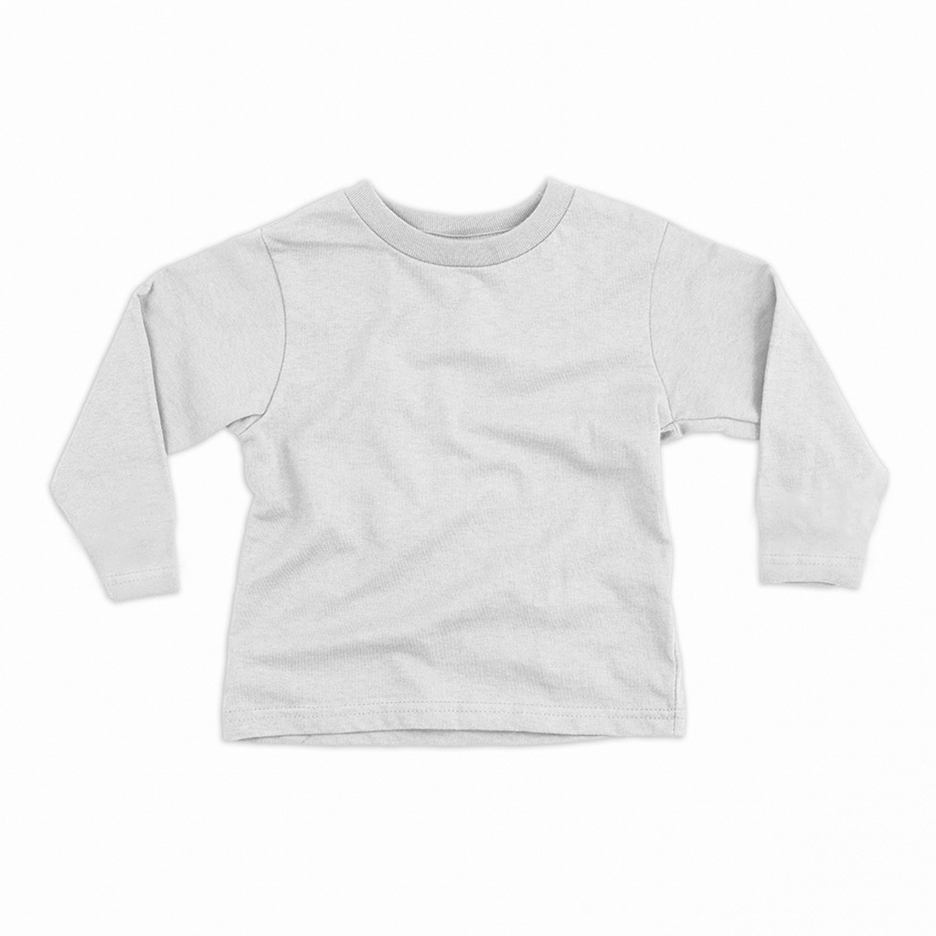 Kaos Anak Lengan Panjang Polos Putih White T-shirt Longsleeve Banyak Warna Color